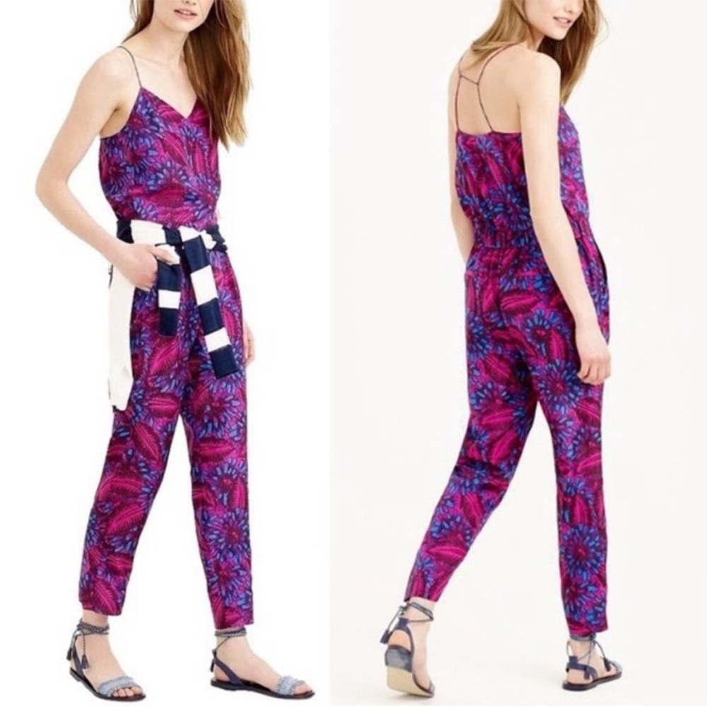 JCrew// silk jumpsuit, size 8